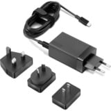 Lenovo 65W USB-C AC Reiseadapter WW, Ladegerät schwarz, PD 3.0