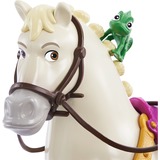 Mattel Disney Prinzessin Rapunzel-Modepuppe und Pferd, Spielfigur 