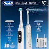 Oral-B Center OxyJet Reinigungssystem - Munddusche + Oral-B iO6, Mundpflege weiß