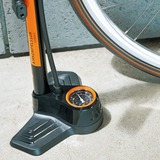 SKS Standpumpe AIRKOMPRESSOR Compact 10.0, Luftpumpe schwarz/orange, MULTI VALVE-Pumpenkopf "MV EASY"
