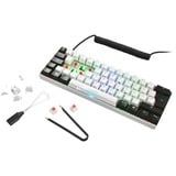 Sharkoon SKILLER SGK50 S4, Gaming-Tastatur weiß/schwarz, PT-Layout, Kailh Red