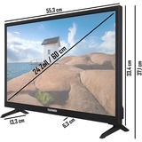 Telefunken XH24K550VD, LED-Fernseher 60 cm(24 Zoll), schwarz, WXGA, Triple Tuner, HDR