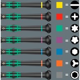 Wera 2069/6 Elektroniker-Schraubendrehersatz + Rack schwarz/grün, 6-teilig, Black Point Spitze