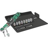 Wera Drehmomentschlüssel Safe-Torque A2 Set 1, 23‑teilig schwarz/grün, 1/4" Sechskant, 2-12 Nm