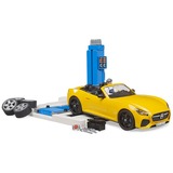 bruder 62112 bworld PKW Service Center + bruder Roadster, Spielfahrzeug 