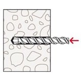 fischer Dübel SX Plus 12x60 im Eimer hellgrau, 350 Stück