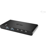 i-tec KVM HDMI Docking Station, Dockingstation schwarz, 2 Ausgangsgeräte, Power Delivery 2x 100W, HDMI