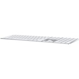 Apple Magic Keyboard mit Ziffernblock, Tastatur silber/weiß, DE-Layout, Rubberdome