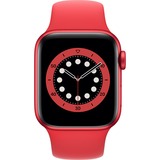 Apple Watch Series 6, Smartwatch rot/schwarz, 40mm, Sport Loop, Aluminium-Gehäuse, LTE