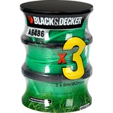 BLACK+DECKER Fadenspule Reflex A6486, Mäh-Faden 6 Meter, Ø 2mm, 2+1 Vorteilspack