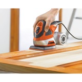 BLACK+DECKER Multischleifer KA272, Deltaschleifer orange/schwarz, 170 Watt, mit Tasche u. 30x Schleifpapier