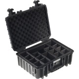 B&W Typ 5000, Koffer schwarz, herausnehmbarer, gepolsterter Koffereinsatz aus Gewebematerial 