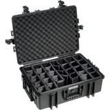 B&W outdoor.case Typ 6500, Koffer schwarz, herausnehmbarer, gepolsterter Koffereinsatz aus Gewebematerial