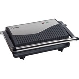 Bestron Paninigrill APG150, Kontaktgrill silber, 750 Watt