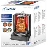 Bomann Döner-Multigrill DVG 3006 CB, Elektrogrill schwarz, 1.400 Watt