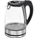 Bomann Glas-Wasserkocher WKS 6032 G edelstahl/schwarz, 1,7 Liter, 2.200 Watt