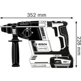 Bosch Akku-Bohrhammer GBH 18V-26 Professional solo blau/schwarz, ohne Akku und Ladegerät