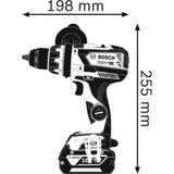 Bosch Akku-Bohrschrauber GSR 18V-110 C Professional solo, 18Volt blau/schwarz, ohne Akku und Ladegerät, L-BOXX