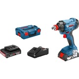 Bosch Akku-Drehschlagschrauber GDX 18V-180 Professional blau/schwarz, 2x Li-Ionen Akku 2,0Ah, in L-BOXX