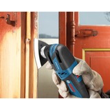 Bosch Akku-Multi-Cutter GOP 12V-28 Professional, 12Volt, Multifunktions-Werkzeug blau/schwarz, 2x Li-Ionen Akku 3,0Ah, in L-BOXX