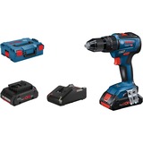 Bosch Akku-Schlagbohrschrauber GSB 18V-55 Professional, 18Volt, Schlagbohrmaschine blau/schwarz, 2x Li-Ion Akku ProCORE18V 4,0Ah, L-BOXX