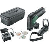 Bosch Akku-Tellerschleifer und -Polierer EasyCurvSander 12 grün/schwarz, Li-Ionen Akku 2,5Ah