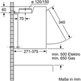 Bosch DEM63AC00 Serie | 2, Dunstabzugshaube silber