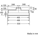 Bosch DHL555BL Serie | 4, Dunstabzugshaube grau