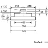 Bosch DHL755BL Serie | 4, Dunstabzugshaube grau