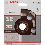 Bosch Diamant-Topfscheibe Expert for Abrasive, Ø 125mm, Schleifscheibe Bohrung 22,23mm, für Beton- und Winkelschleifer
