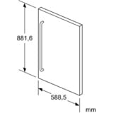 Bosch Edelstahl-Türfront KFZ20SX0, Türverkleidung edelstahl