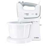 Bosch ErgoMixx standn'bowl MFQ 36460, Handmixer weiß/grau, inkl. Kunststoffrührschüssel