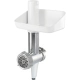 Bosch Fleischwolf-Aufsatz MUZ5FW1 weiß/aluminium, für Küchenmaschine Serie 4 (MUM5)