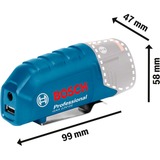 Bosch GAA 12V-21 USB-Ladeadapter, Ladegerät blau, 10,8/12 Volt + USB