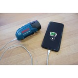 Bosch GAA 12V-21 USB-Ladeadapter, Ladegerät blau, 10,8/12 Volt + USB