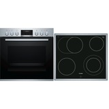 Bosch HND631CS60, Herdset edelstahl/schwarz