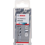 Bosch HSS-Spiralbohrer PointTeQ, Ø 5mm x 86mm, 10 Stück Arbeitslänge 52mm