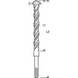 Bosch Hammerbohrer SDS-plus-5, Ø 16mm Arbeitslänge 200mm