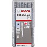 Bosch Hammerbohrer SDS-plus-7X, Ø 5mm 30 Stück, Arbeitslänge 50mm