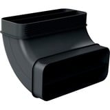 Bosch Home 90° Flachkanalbogen HEZ9VDSB2, Rohr schwarz, vertikal, männlich