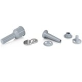 Bosch Home Fleischwolf ProPower MFW45020 weiß/grau, 500 Watt, Wurstfüller- und Kebbe-Aufsatz
