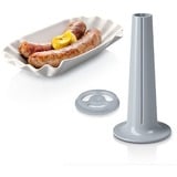 Bosch Home Fleischwolf ProPower MFW68660 silber/schwarz, 800 Watt, Fruchtpressen-, Schnitzler-, Wurstfüller- und Kebbe-Aufsatz