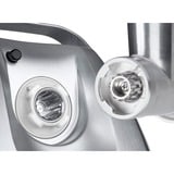 Bosch Home Fleischwolf ProPower MFW68660 silber/schwarz, 800 Watt, Fruchtpressen-, Schnitzler-, Wurstfüller- und Kebbe-Aufsatz