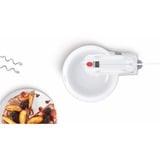 Bosch Home Handmixer CleverMixx MFQ2600W weiß/rot, 375 Watt, mit Schüssel und Geräteständer