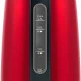 Bosch Home Wasserkocher DesignLine TWK3P424 rot/grau, 1,7 Liter