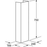 Bosch Kaminverlängerung DHZ1234 edelstahl, 750 mm