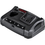 Bosch Ladegerät GAX 18V-30 Professional schwarz, 10,8/12 Volt + 14,4/18 Volt + USB