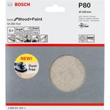 Bosch Netzschleifblatt M480 Best for Wood and Paint, 150mm G80, 5 Stück
