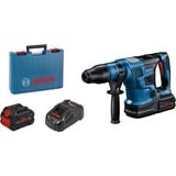 Bosch PRO Akku-Bohrhammer BITURBO GBH 18V-36 C Professional blau/schwarz, 2x Akku ProCORE18V 5,5Ah, Bluetooth Modul, im Koffer