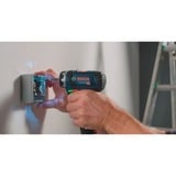 Bosch Professional Akku-Bohrschrauber GSR 12V-15 FC Professional solo, 12Volt blau/schwarz, ohne Akku und Ladegerät, in L-BOXX